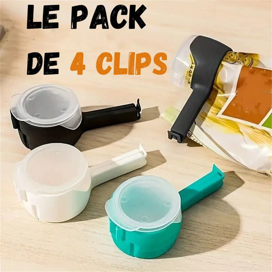 Bag Clips for Food Food Storage Sealing Clips with Pour Spouts Kitchen Chip Bag Clips Plastic Cap Sealer Clip Kitchen Storage l'art culinaire 369